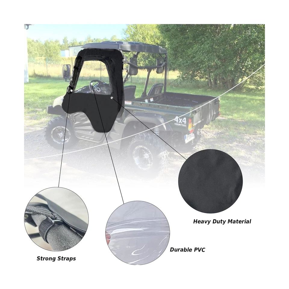Soft Cab Enclosure Side Doors for Bennche Bighorn 700 500 Massimo MSU700 500 - Image 3 of 4
