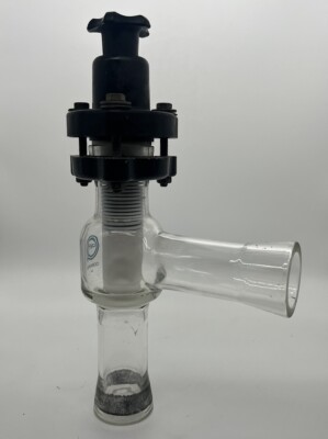 1.5  QVF Glass Right Angle Valve