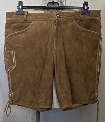 Herren Reithose German Bavarian Style Beige Wildleder Vintage 36 W Large ''