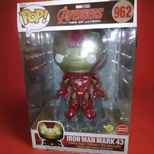 Funko POP 962 Avengers Age of Ultron IRON MAN 10 inch Glow in The Dark Exclusive