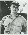 George Chandler Signed 8x10 World War II WW2 B&W Photo AUTO AI-Verified COA