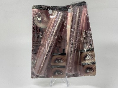 Maybelline Lash Sensational Sky High Washable Mascara Blackest Black, 2 PACK