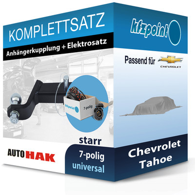 Für Chevrolet Tahoe 07- AUTO HAK Anhängerkupplung starr + 7polig E-Satz neu