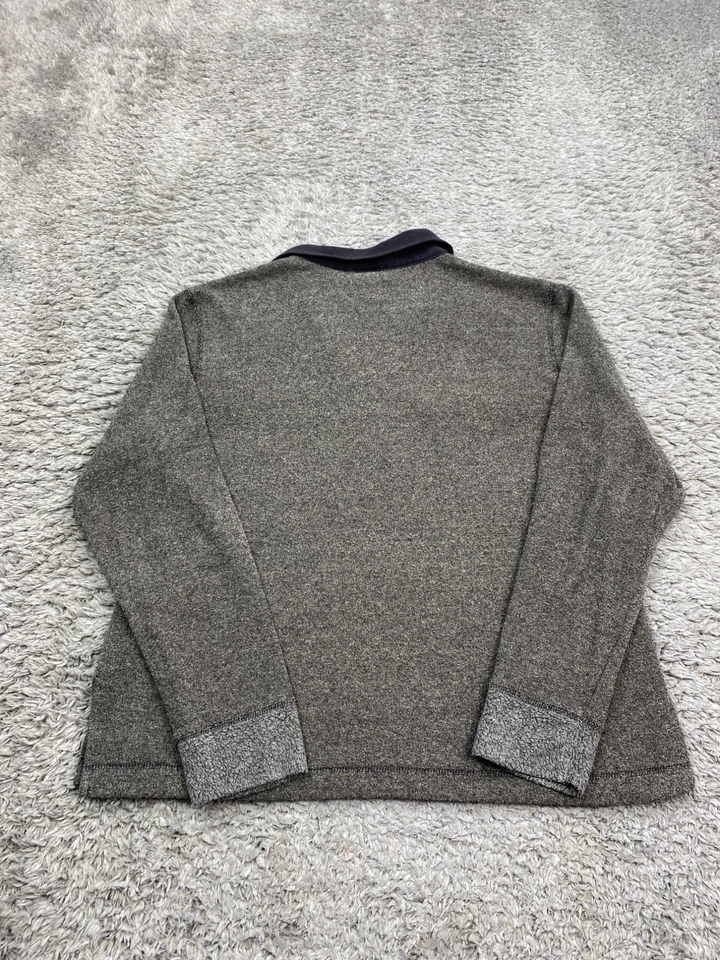 Suéter Erika Mujer Grande Gris Jaspeado Polar Deportivo Tejido Cuello Pullover De Colección Foto 2 de 4