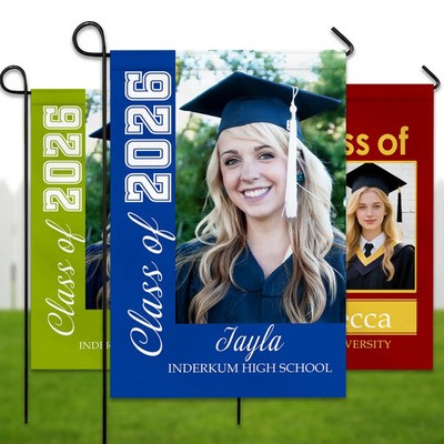 Personalized Graduation Garden Flag: Class of 2026 Yard Sign