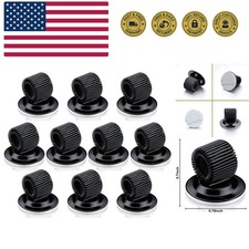 10 Pcs Black Pen Holder Clips Steel Pen Holder Self Adhesive Pencil Organizer...