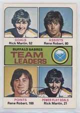 1975-76 O-Pee-Chee Rick Martin Rene Robert #315 0m8e