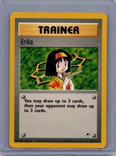 POKEMON ERIKA 100/132 GYM HEROES UNLIMITED NM