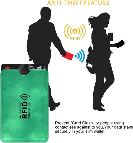 4 Custodie Protettive RFID NFC Carte Credito Bancomat Antifrode Sicurezza - Foto 4 di 9