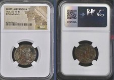 Emperor Titus Tetradrachm Alexandria Egypt 79AD-81AD NGC Genuine Ancient Roman