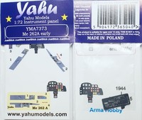 Yahu YMA7373 Messerschmitt Me-262A Early 1/72 Instrument Panel