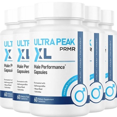 (5 Pack) Ultra Peak XL Man's Advanced Male Support Supplement - 300 capsules