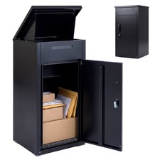 Package Delivery Box w/Anti-Theft Board, Lockable Door, Coded Lock for Home