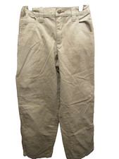 YOUTH BOYS LEE AUTHENTIC STRETCH WAIST BEIGE PANTS SIZE 14R INSEAM 28