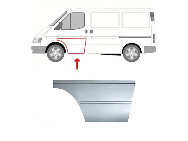 TüRhaut Reparaturblech Vorne Links Ford Transit Mk3 Mk4 Mk5 PTYP222211W-image