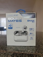Tzumi SoundMates Pro ANC Bluetooth 5.0 Wireless Earbuds - White