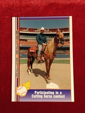 1991 Pacific Insert #108 Nolan Ryan 🔥 Cutting Horse Contest - Texas Rangers 