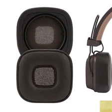 Geekria Protein Leather Ear Pads for Marshall Major V On-Ear Headphones (Brown)