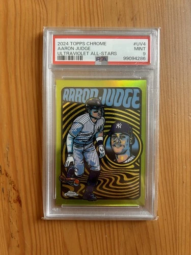 2024 Topps Chrome - Ultraviolet All-Stars Aaron Judge #UV-4 Yankees PSA 9