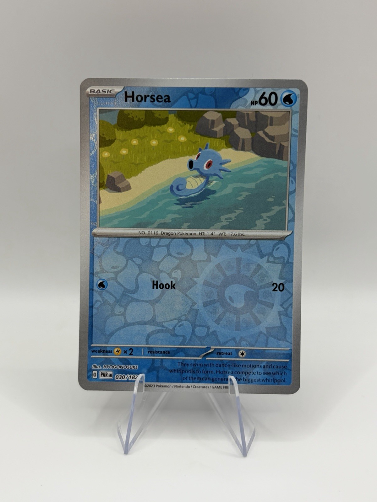 Horsea 30/182 Reverse Holo SV Paradox Rift NM