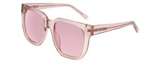 DKNY DK513S Ladies Oversized Designer Sunglasses in Crystal Blush Pink/Rose