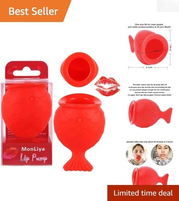 Luxurious Fish-Shaped Lip Plumper in Food-Grade Silicone for Natural Volume