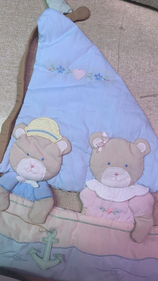 "De colección Casa de Hatten Bebé Guardería Suave Colgante de Pared Osos de Peluche Velero 22""" Foto 2 de 4