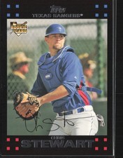 2007 Topps #567 Chris Stewart Texas Rangers Rookie