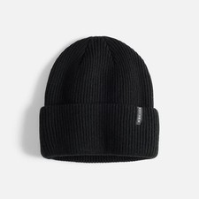Autumn Select Solid Beanie Hat, Black