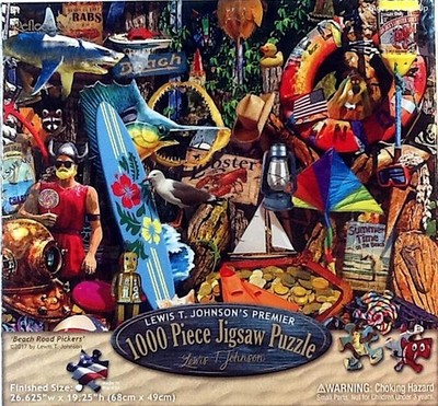 Beach Road Pickers Lewis T Johnson 1000 pc 26.625'' X 19.25'' Reflective Art