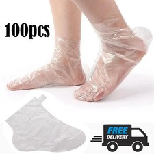 100 Pcs Disposable Foot Mask Covers –Transparent Waterproof Pedicure Bags | Free
