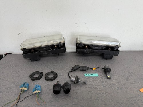 Faros europeos izquierdo y derecho Cadillac Brougham 1990-1992 OEM + 2 juegos de bombillas - Imagen 23 de 24