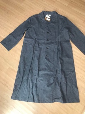 ICHI Antiquites Cotton Linen Coat / Haori Gray