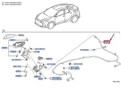 TOYOTA C-HR MK2 EV Charger Wire G926C10010 NEW GENUINE