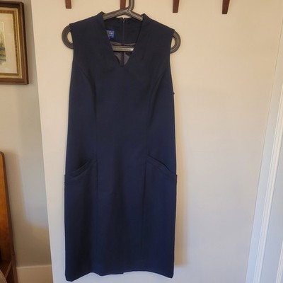 Vintage Pendleton Woolen Mills Women's Virgin Wool Sleeveless Shift Dress Size 6
