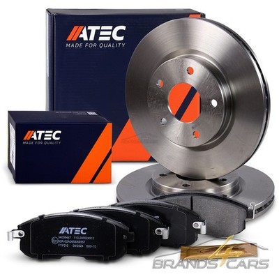 ATEC BREMSSCHEIBEN BELÜ 280+BREMSBELÄGE VORN FÜR NISSAN JUKE F15 1.2 1.5 DCI 1.6