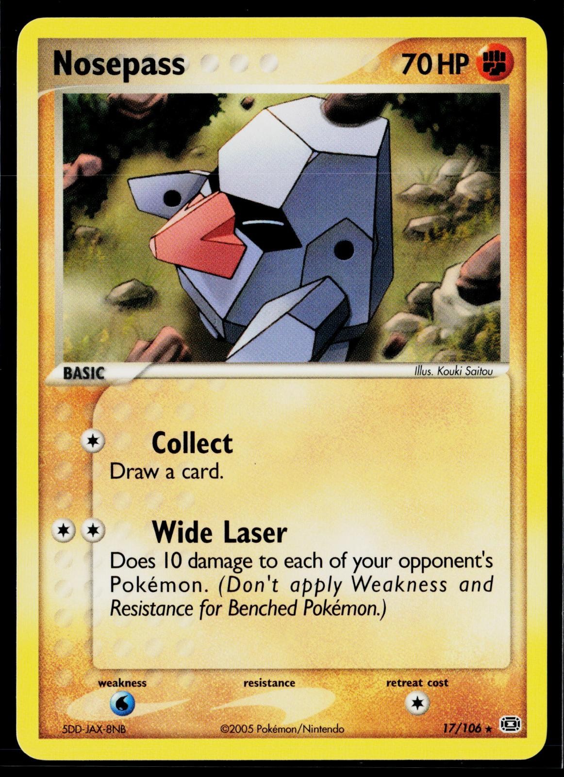 Nosepass 17/106 Rare Emerald Pokemon Near Mint