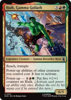 Hulk, Gamma Goliath Marvel Super Heroes NM MTG