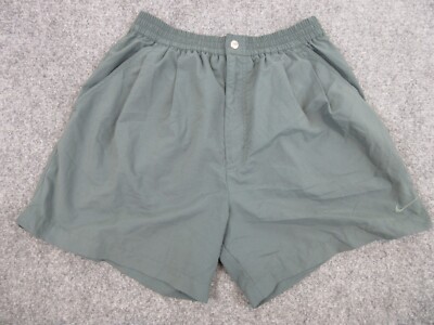 VINTAGE Nike Shorts Mens Adult Large Green Lightweight Casual Athletic  28x18