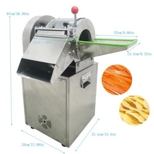 110V Vegetable Fruit Dicer Cutter Machine Onion Ginger Carrot Cabbage Slicer