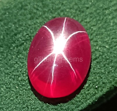 6 Rays Pink Star Ruby 9.15 Ct Natural IGL Burma Oval Cut Loose Gemstone 5AIS