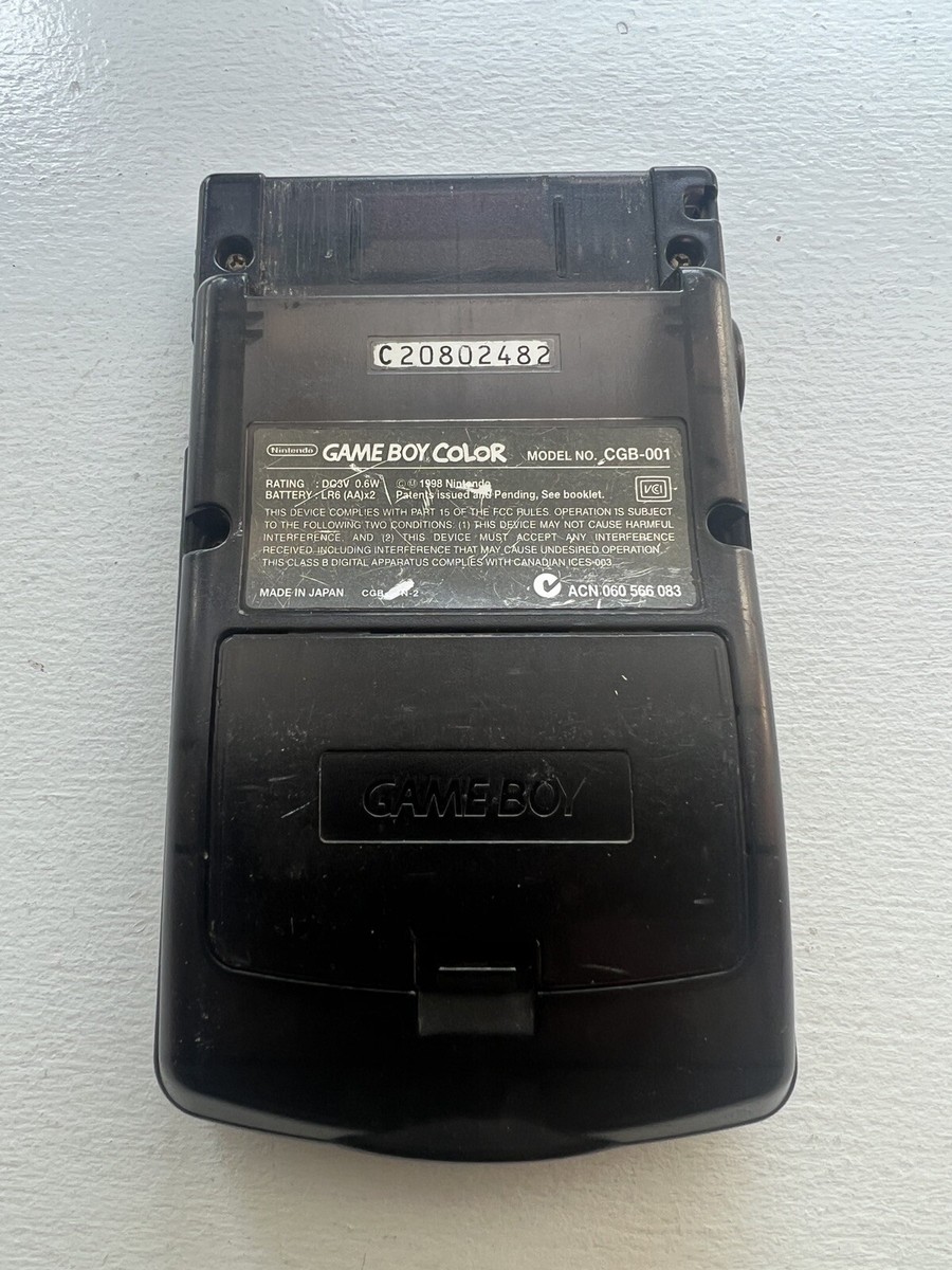 Nintendo Game Boy Color CGB-001 - Clear Black - 100% OEM