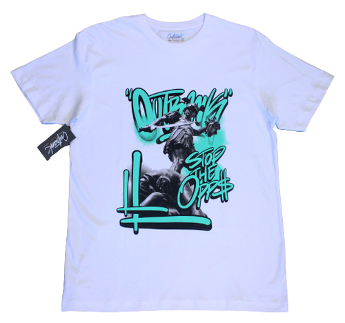 green glow dunks graphic tee