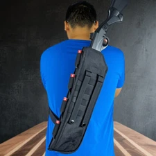 19'' Tactical Rifle Scabbard Bag Molle Gun Storage Bag Gun Holster with Padded