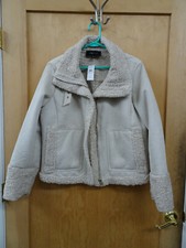 ANN TAYLOR WOMENS TAN/BEIGE JACKET SIZE 12 "24061681"