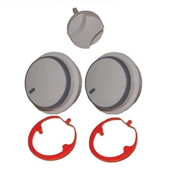 Vaillant 0020048969 Control Knobs Set for ecoTEC plus Boiler, 3 Pieces - Grey