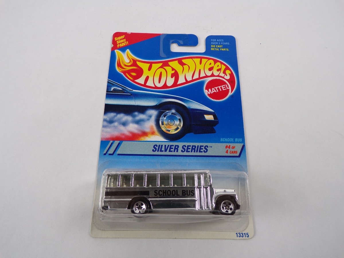 ミニカー Hot Wheels NEWSLETTER PASSION SILVER Van / Sports Car / Hot Wheels Silver Series School Bus #13315 #H20
