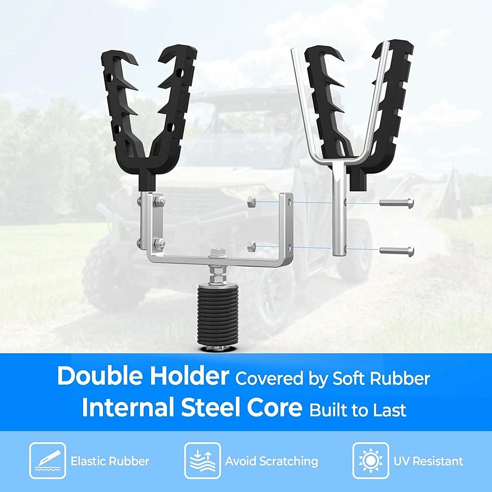 Soporte de montaje para portaherramientas ATV UTV bloqueo y soporte de paseo para Polaris Ranger General 1000 Foto 2 de 4