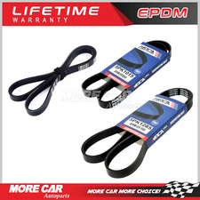 3 Pcs Serpentine Belt Set for 1998-1999 Dodge Avenger 1998 Chrysler Sebring 2.0L