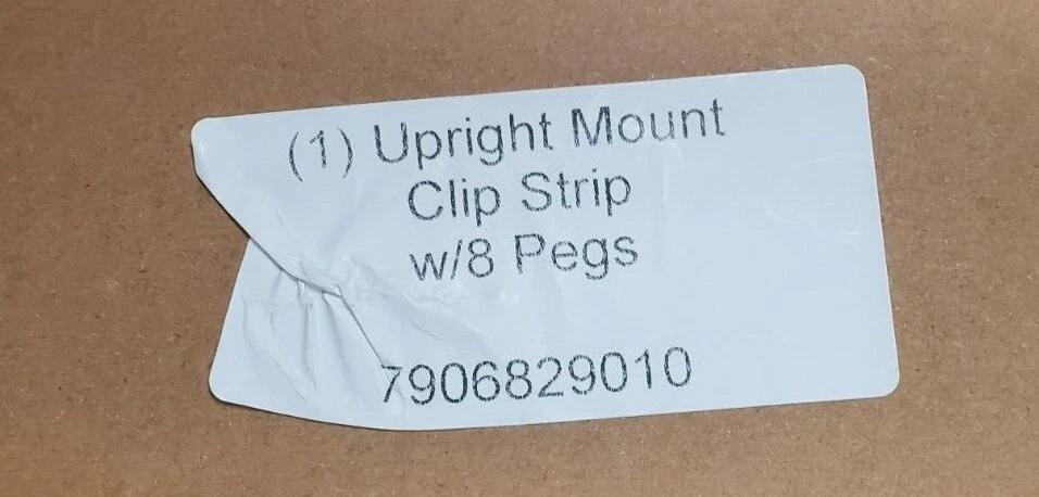 Tira de clip percha de metal, tira de merchandising de metal colgante 8 clips Foto 2 de 4